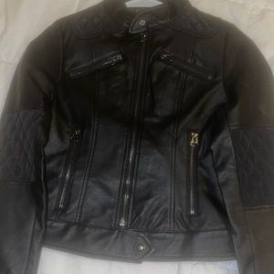 Faux leather jacket